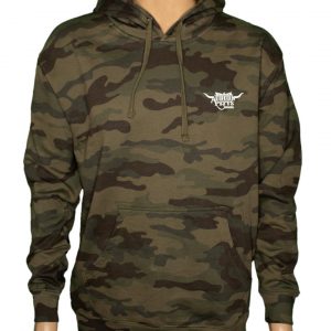 Camo Hoodie Stamped Sweatshirt